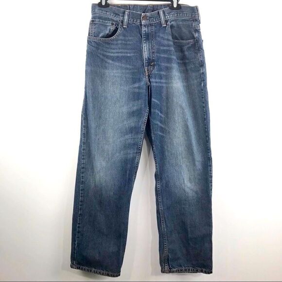 Levi's Men's Straight Jeans - Blue - Picture 1 of 13